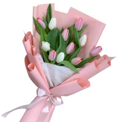 Букет из 11 тюльпанов "Нежность"