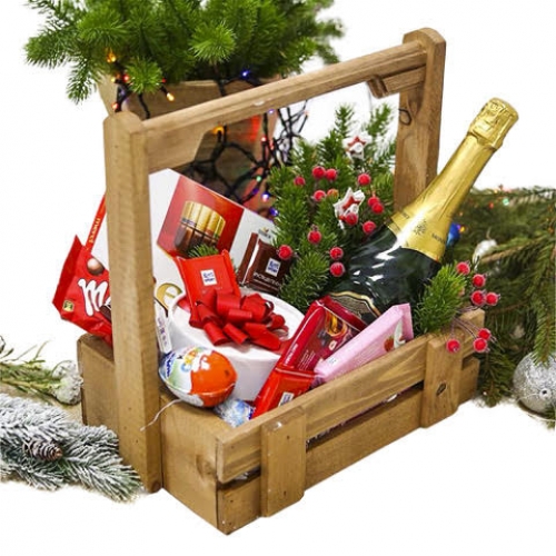 Новогодний подарочный ящик "Амели"