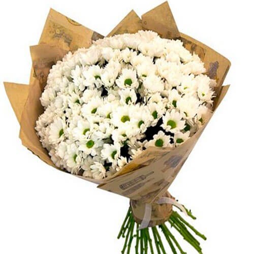 Букет из 15 хризантем "Радость встречи"