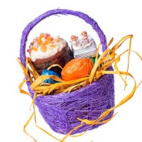 Небольшая пасхальная корзинка