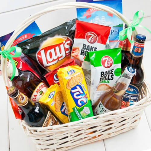 Подарочная корзина с пивом "Пивное настроение"