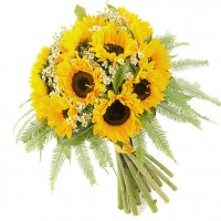 Букет подсолнухов "Летний день"