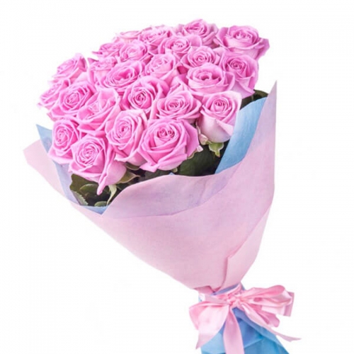 Букет из 25 роз "Розовая сказка"